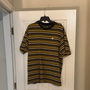 LRG Black and Yellow Striped Tee